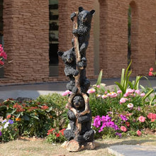 HI-LINE Three Climbing Black Bears Statue
