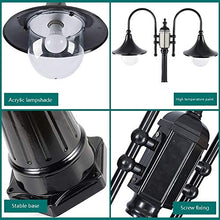 Lights Outdoor Black High Pole Street Light E27 Super Bright Outdoor Lighting Landscape Post Lamp Professional IP65 Waterproof Aluminum Alloy Street Lamp with Acrylic Lampshade Stadium (Color : 1-Ligh