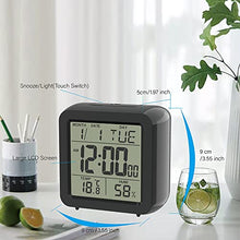 KUYBTU Digital Indoor Thermometer Electronic Room Hygrometer Humidity Display Instrument Desktop Alarm Clock
