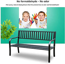 Rsmmpqa Park Terrace Bench Outdoor Bench, Weatherproof Cast Iron Garden Bench with Cushion, 2-3 Seat Bench with Backrest and Armrests (Color : E) (D)