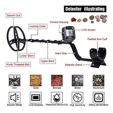 FENOKD Metal Detector for Adults, TX-850 Professional Metal Detector Underground Depth 2.5m Search Finder Gold Detector Treasure Hunter LCD Screen