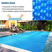 ERRULAN Solar Pool Covers for Above Ground Pools Rectangular, Swimming Pool Solar Heater, Heavy-Duty Insulating Spa Thermal Blanket (Size : 6x8m/19.7x26.2ft)