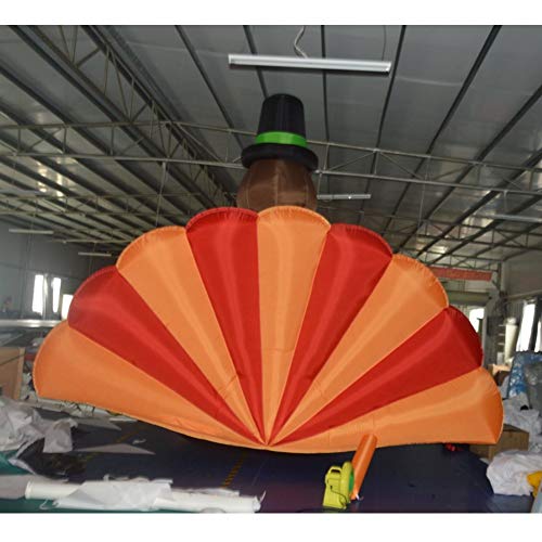 SAYOK Outdoor Inflatable Thanksgiving Decorations Turkey with Air Blower Black 13.12FT