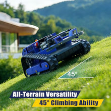 Petrol Remote Control Brush Cutter – 7.5HP, 21.7" Wide Deck, 0.79-5.9" Height Adjust, Zero Turn – for Heavy Grass, Wetland, Complex Slopes – Powerful Tracked Mower