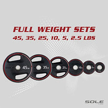SOLE Fitness Weight Plate Set Rubber-Coated Home Gym Equipment