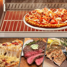 KUYBTU Pizza Oven Outdoor, Stainless Steel Tabletop Pizza Oven, Propane Gas Fired, Pizza Maker Pizza Baker for Up to 13” Pizzas – Can Also Smoke Meat, Fish & Veg