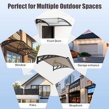 Door Awnings Exterior, 48x160 Inch UV/Rain/Snow Proof Awning for Outside