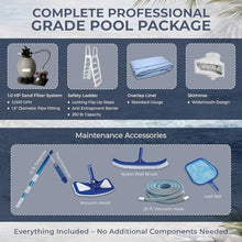 Blue Wave Martinique 18-ft Round 52-in Deep Hard Sided Above Ground Pool Kit with 7-in Steel Top Rails, Dual-Speed Sand Filter System, Ladder, Liner, Skimmer & Maintenance Kit – 7,200 Gallon Cap