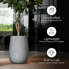 COSAPOTS Mondo High Tall Fiberglass Planter, Indoor/Outdoor