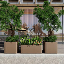 Flower Box Outdoor Landscape Planter Trough Commercial Display Flower Pot