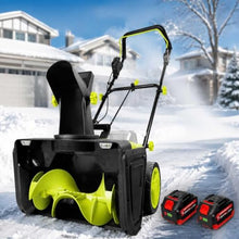 Electric Snow Blower Cordless,40V Brushless Snow Blower with Fast Charger