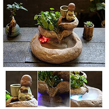 uhyOHF Decorative Water Sound Indoor Stone Fountain Table Top Water Zen Desktop Waterfall Fountain,B,Fountain Pump for waterexterior (D