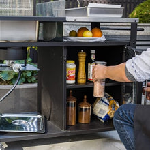OuterMust Outdoor Propane Deep Fryer, 85,000 BTU Outdoor Fryer Station Movable Propane Fish Fryer Cart Stainless Steel Top & Storage Cabinet Ideal for Fish & Turkey Frying
