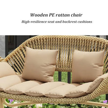 Patio Swing Chair with Galvanized Steel Frame, Porch Swing with Silent and Non-Slip Foot Pads & High Load-Bearing Crane Rope, for Backyard, Lawn, Porch, Garden