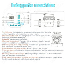 Multi-Functional Salt Chlorine Generator,Dc24v Smart Pool Chlorinator with Temperature & Salt Dual Monitoring,Integrated Controller,Waterproof Design for Inground,Above Ground Pools 2g/h