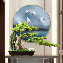 YXIANG56Q Fake Plants Artificial Bonsai Tree with Ceramic Pot Fake Plant Ornaments for Living Room Entrance TV Cabinet Bonsai Tree
