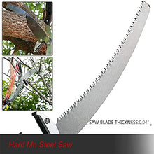 Tree Pruner Extendable 4 Sections,7.2M/24FT Profession Telescopic Tree Pruner, with SK5 Cutting Blade Pole Saw Lopper Long Reach Pole Pruning Saw