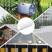 YINUK Bird Spikes, 0.5-10M Stainless Steel Bird Spikes, Bird Repellent Spikes, Arrow Pigeon Spike Fence Kits for Deterring Birds, Crows and Cats(10M-20pcs)