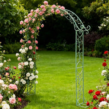 Sungmor Metal Garden Arbor, 92.5in High x 11.8in Wide,Elegant Green Archway