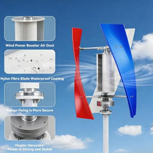 HYZHANHONG 10000W 12V24V48V Wind Power Wind Maglev Generator Withcontroller+Invertervertical Helix Wind Power Turbine Generator Kit/for Boats Gazebos Cabins(3 Blades),24V