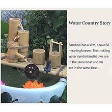 ERoomQ Garden Water Feature Water Features for The Garden Bird Bath Water Feature Pump Bamboo Fountains and Water Feature Gardens Add Luster to Your Zen Garden Or Backyard((50cm/19.6in))
