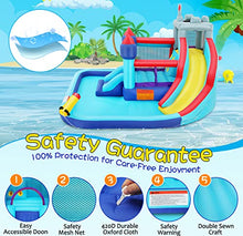 Wesoky 10-in-1 Inflatable Bounce House Water Slide with Blower