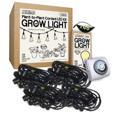 Miracle LED Un-Edison Energy Miser Plant-to-Plant Grow Light Kit Full Spectrum Bulbs Replacing 60W (4-Pack) with SproutMatic Grow Light Timer (609873)