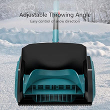Efficient Snow Thrower, Electric Snow Removal Thrower with Directional Plate, Cordless Electric Snow Blower for Patio, Deck, Driveway