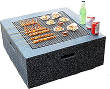 Firepit Bowl Outdoor Fire Pit Table Concrete Round and Wood Burning Fire Pit 3 in 1 Fireplace for B
