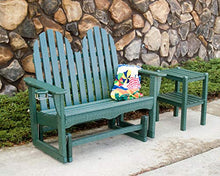 POLYWOOD Adirondack 48-Inch Glider, Teak