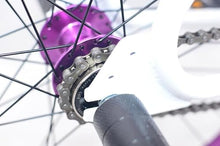 R4 Pro 26 Inch Wheelie BMX Bicycle Retro Look, New Looptail Design Adult/Youth White Purple