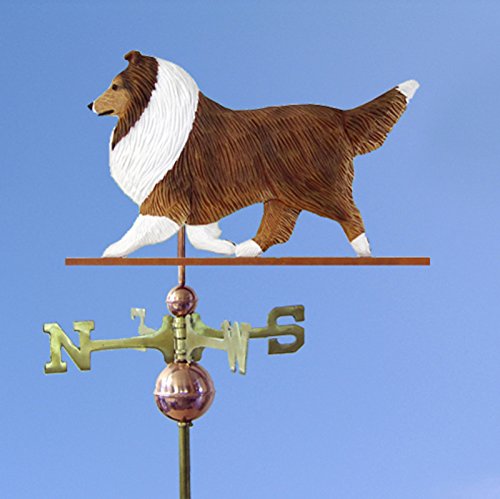 Sheltie Hand Carved & Painted Weathervane Sable 22 Inch