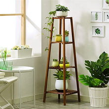 RWGOVLU Flower Stand 3 Tier Plant Stand, Tall Wood Plant Shelf Holder for Indoor Plants, Outdoor Garden Plant Display Rack Flower Pot Stand Plant Stand