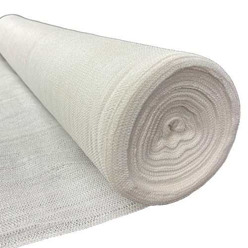 Farm Plastic Supply White Shade Cloth 50% Mesh Fabric 20' x 200'