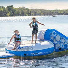 RAVE Sports O-Zone Plus Water Bouncer with Slide White/Blue