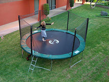 Galactic Xtreme Round Trampoline 14 FT with Net Enclosure Green and Black