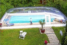 Xscxliny Full Set of Outdoor Transparent Rectangular Inflatable Cover, Inflatable Pool Dome Tent for Cover, Transparent Waterproof PVC Pool Dome Cover,10 * 5 * 3m