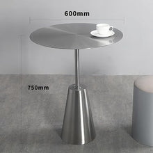 Chicken Couch End Table Tea Table Living Room Bedroom Tea Table Stainless Steel Round Table Creative Personality Mobile Side Table Corner Tables for Living Room(Large)