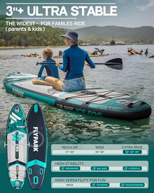 FLYPARK Inflatable Stand Up Paddle Board Ice Fog Green 11'x35''