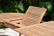 Urban Elements Santorini 7-Piece Oval Patio Furniture Set | 100% Certified Teak Table and Teak Finish Chairs | Backyard Furniture, Oval Outdoor Dining Set