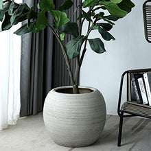 Planting Pot Ceramic Flower Pot Plant Container Oversized Spherical Floor Planter Mall Decoration Courtyard Large Green Flower Pot Indoor Plant Pot (Color : L)