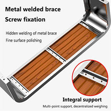 Outdoor Courtyard Park Bench, Stainless Steel Bracket | Plastic Wood Strip Backless Patio Seating, Courtyard Porch Outdoor Furniture (Size : 40X120CM)