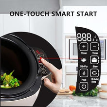 Jiayiyoux Automatic Stir Fry Machine 6L Countertop Cooker with Drum Design Powered Smart 360° Cooking Machine for Home Outdoor Camping Travel Cooking,110 1000W