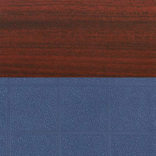Regency Kee Height Adjustable Classroom Table Set with Four 18" Andy Chairs, Mahogany/Navy