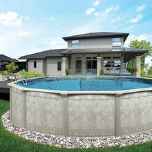 Aquarian Pools Venetian Steel Above Ground Swimming Pool Gray