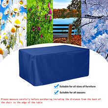 QIAOH Cube Garden Furniture Covers Waterproof 126x64x30in, Tear Resistant Oxford Fabric Outdoor Patio Table Covers Waterproof, Windproof, Rattan Patio Furniture Cover