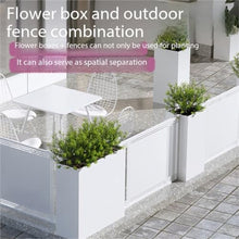 YUHUAWF Garden Bench Splicable Planting Trough Landscape Barrier Flower Box Planter Box with Bench