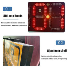LED Speed Limit Sign, 20"x27" Solar Radar Feedback Sign Vehicle Speed Detector Aluminum Speed Limit Sign Board