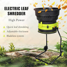 LwiftGal Electric Leaf Mulcher Compost Shredder, Garden Leaf Crusher with Wheels and Storage Bag,8000 RPM Electric Chipper,for Yard Cleanup, Composting Standardconfiguration