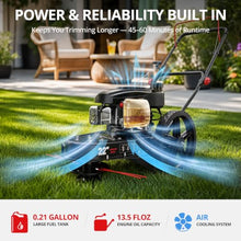 AMERISUN 22" Gas Walk Behind String Trimmer with 1.9"-4.0" Cutting Height